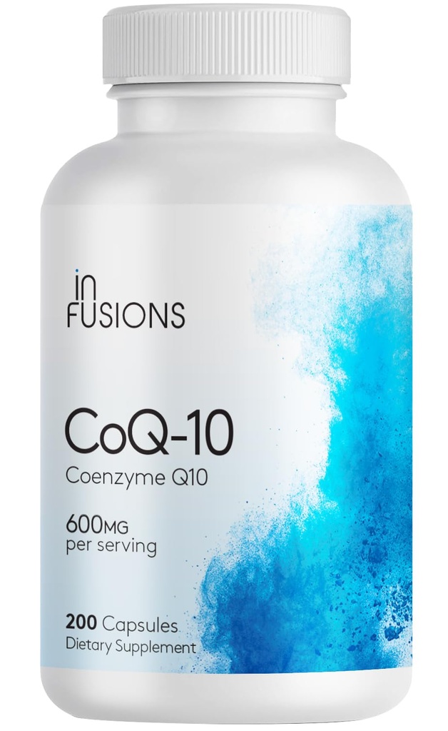 Infuzije Največja čista jakost CoQ10 600 mg 200 kapsul Velika absorpcija Brez glutena Ne- GMO
