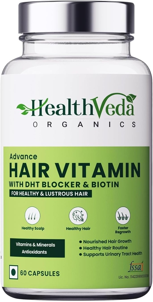 Generic Organics Advance Hair Vitamin z DHT Blocker & Biotin 