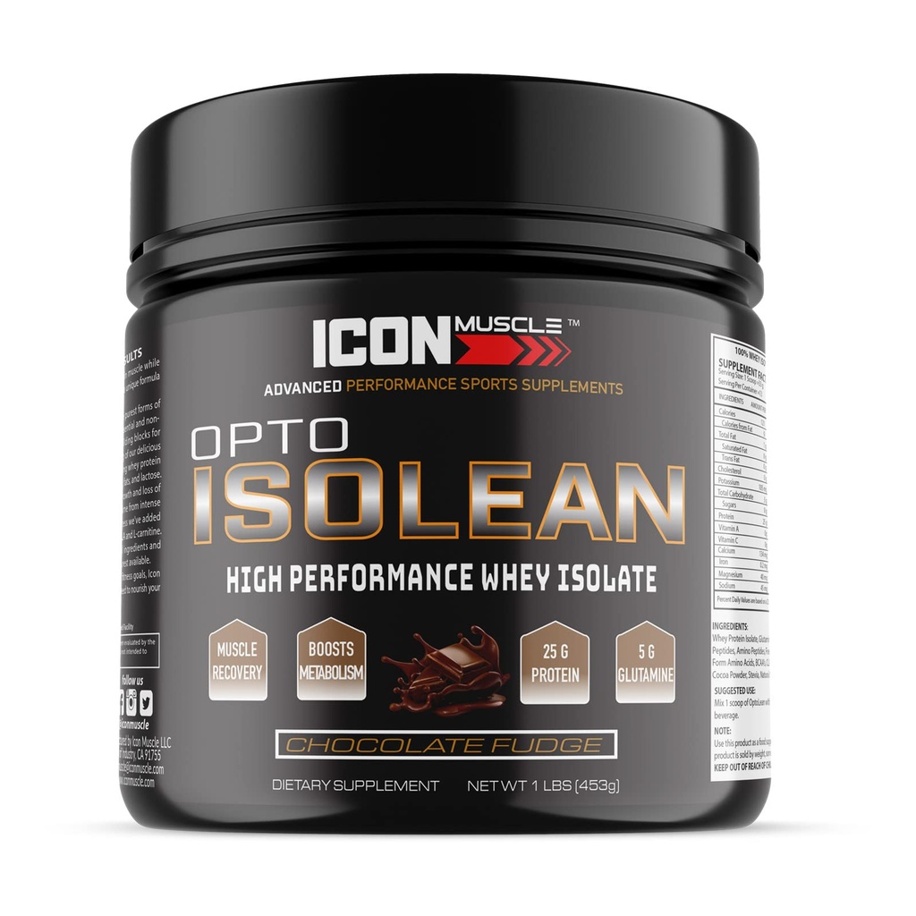 Isolean Whey Protein Powder, čokolada, 1 funt
