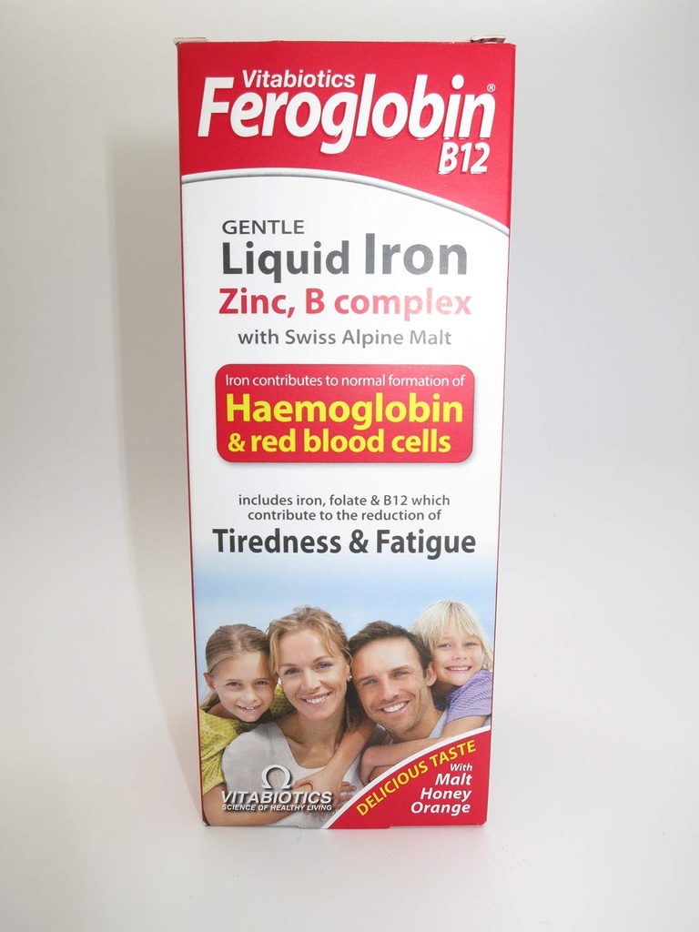 Feroglobin Vitabiotics -B12 Likalnik dodatek Liquid 200Ml by Feroglobin