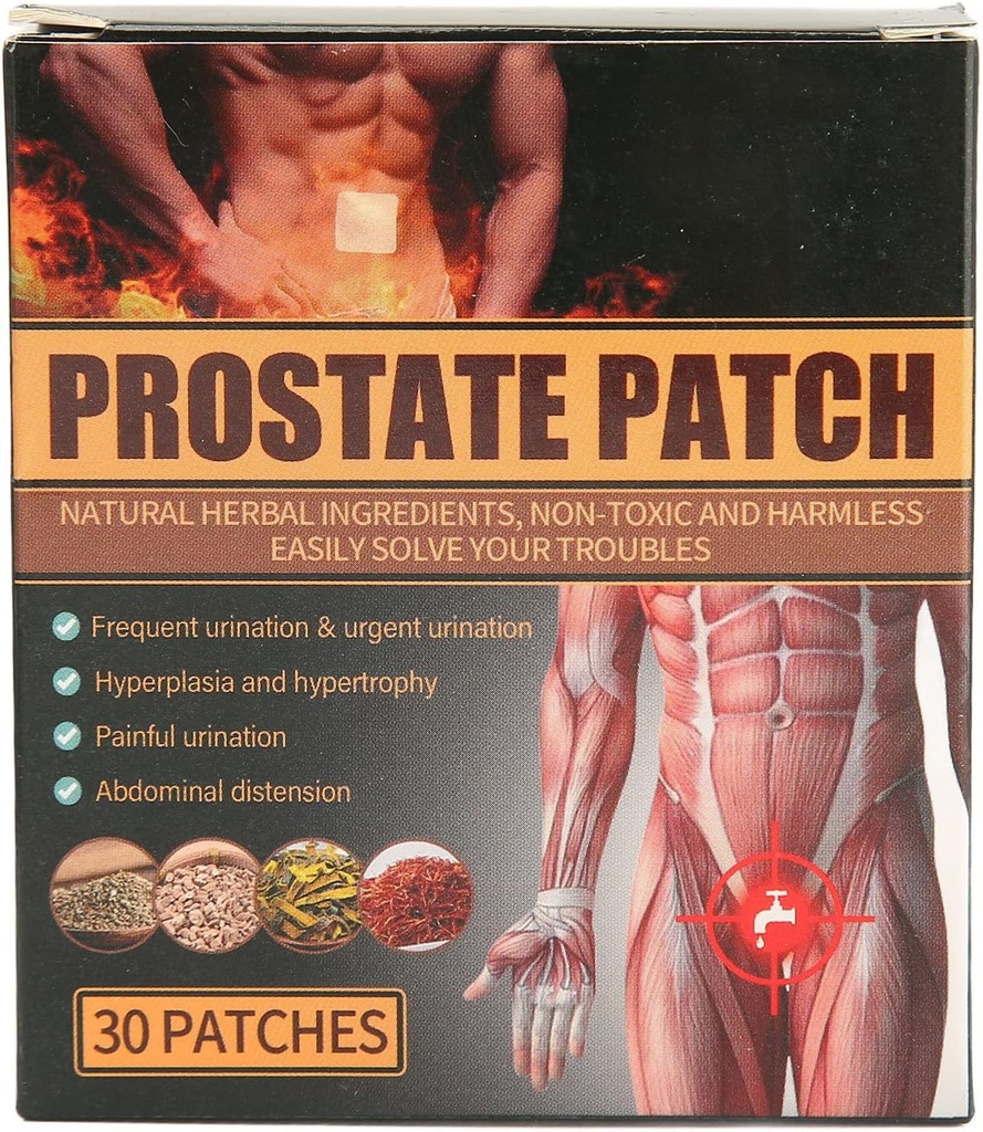Obliži za nego prostate, 30Pcs nelagodje lajšanje moških prostate zdravljenje Navel Patch Bladder obliži za zdravje prostate spodbujanje popkov uriniranje