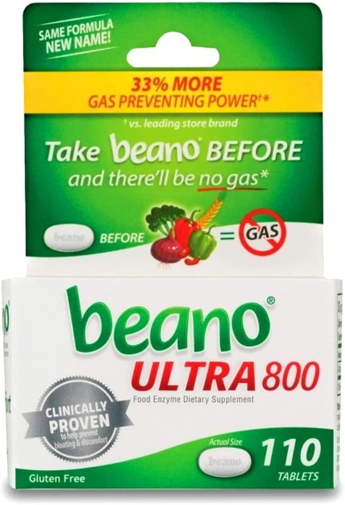 beano174; prehranska encima prehransko dopolnilo tablete - 110ct