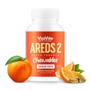 AREDS 2 Vitamini brez sladkorja - Alternativna Lutein Gumies za oči - Lutein za zdravje oči - Premium Sugar-free Eye Vitamini - Dodatki za nego oči za odrasle (Chewable Tablets)