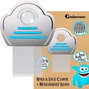 Adamson Lice Comb - Nerjaveče jeklo Lice Comb za otroke - Učinkoviti Nit Comb - Lice Comb za debele lase - Trajno in enostavno očisti - Peine para Piojos y Liendros para Niñas