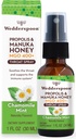 Wedderspoon Propolis in Manuka Medeno grlo Spray, Kamilica & Mint, 1 Fl Oz (Pack of 1), boleče grlo Relief, naravna imunske podpore