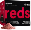 Superfood Reds Powder Packs - za Imunska podpora in spomin I Reds Superfood Powder Antioksidanti Polifenoli Mešamo z organskimi Acai Berry, Goji Berry, Pomegranat - 14 vrečk