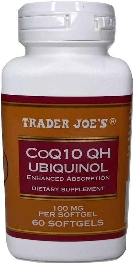 Trader Joe's CoQ10 QH UBIQUINOL Izboljšana absorbcija 100mg 60 Softgels