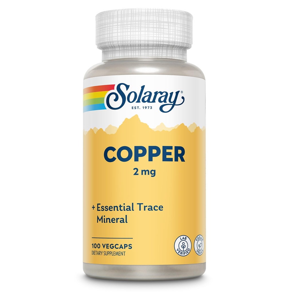 Solaray copper 2 mg 