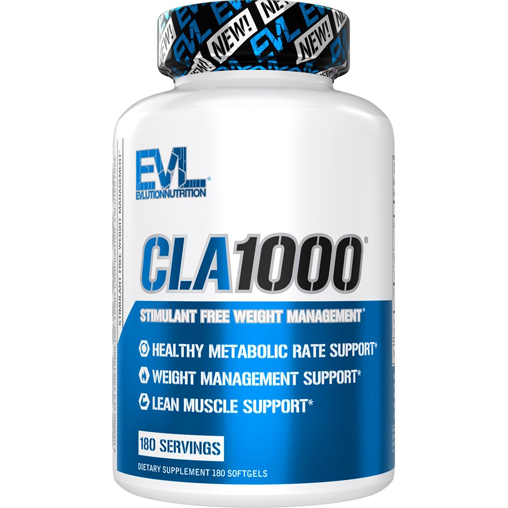 Konjugirane tablete za linolno kislino CLA - CLA 1000mg dietne tablete za podporo hujšanje maščobe kurjenje lean mišice in hitrejša presnova - Stimulant-free CLA 1000mg Na osnovi žafranike podporo maščobe tablete - 180