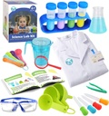 UNGLINGA Kids Science Experiment Kit z Lab Coat Scientist kostum obleko gor in vlogo igra igrače darilo za fante dekleta otroci božični rojstni dan zabava