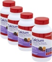 Leader Calcium Vitamin D3 Plus Minerals, Bone Health Supplement z magnezijem in cinkom, Podpira močne kosti in zobe, Izboljšana absorpcija, Cherry, Orange & Frust Punch Flavor, 60 Žvečljivi zavihki 4-Pack