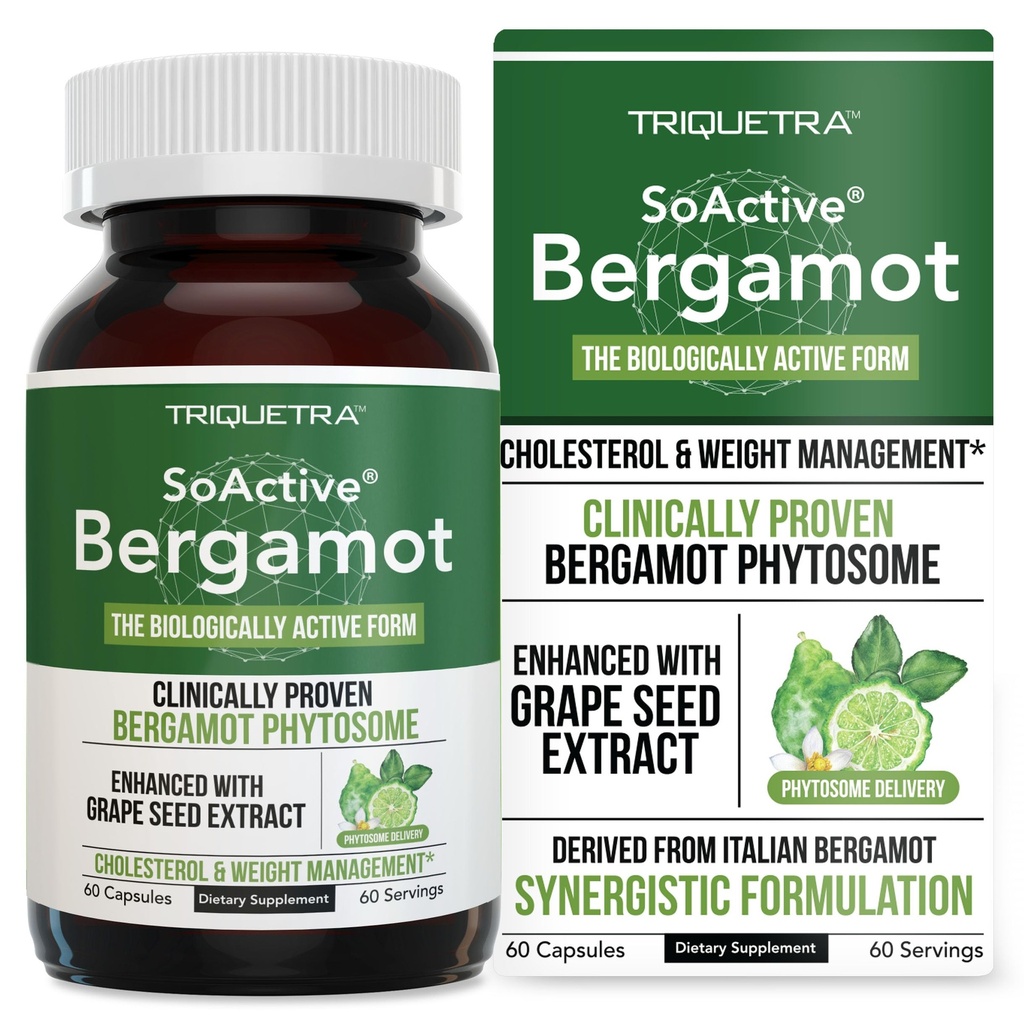 SoActive Bergamot: 2.5X Učinkovitejši, italijanski Citrus Bergamot Phytosome - klinično validirani 