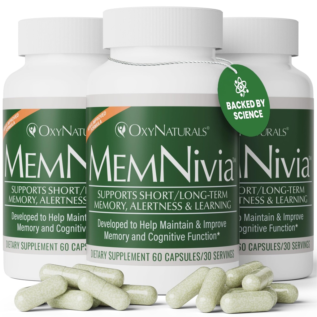 MemNivia Brain Supplements for Memory & Focus 
