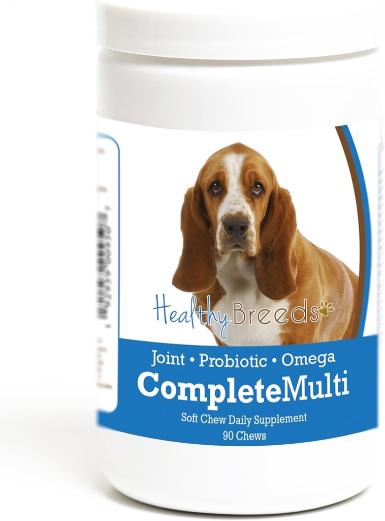 Zdrave pasme pes basset vse v enem multivitaminski soft Chew 90 število