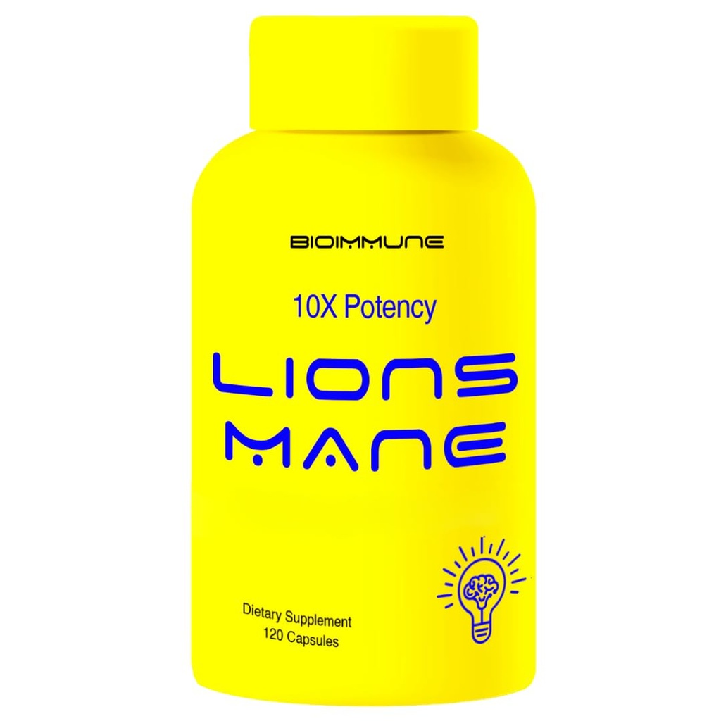 Pomožne kapsule Organski Lions Mane 120 Kapsule w/Patent LitropaneTM Imunski sistem Booster Nootropic Brain Support Gobe Dopolnilo. 10X ekstrakt, ki se lahko primerja z 18000mg
