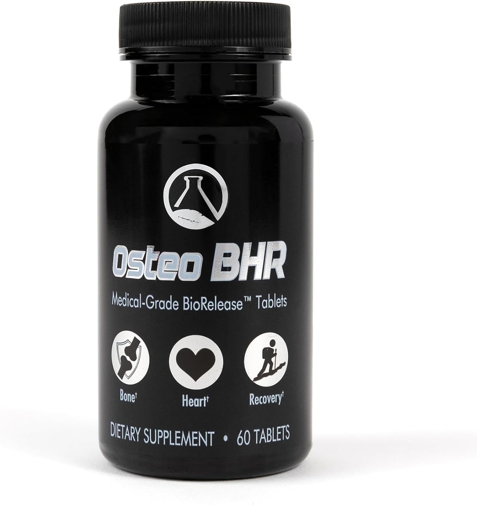 Osteo BHR - 60 Ct kost popravila dodatek w Ipriflavone, Kalcij, Magnezij, Boron, Vitamin K2 & D3 za zdravje kosti in okrevanje. Optimalna uporaba kalcija za zdravo srce & Arteries.