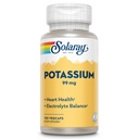 Solaray Kalij 99 mg - Elektrolit Balance Formula - Kalijev dodatek za elektrolite, žilno in srčno zdravstveno podporo - 60-dnevni denar nazaj garancije, laboratorij preverjen, 100 Serving, 100 VegCaps