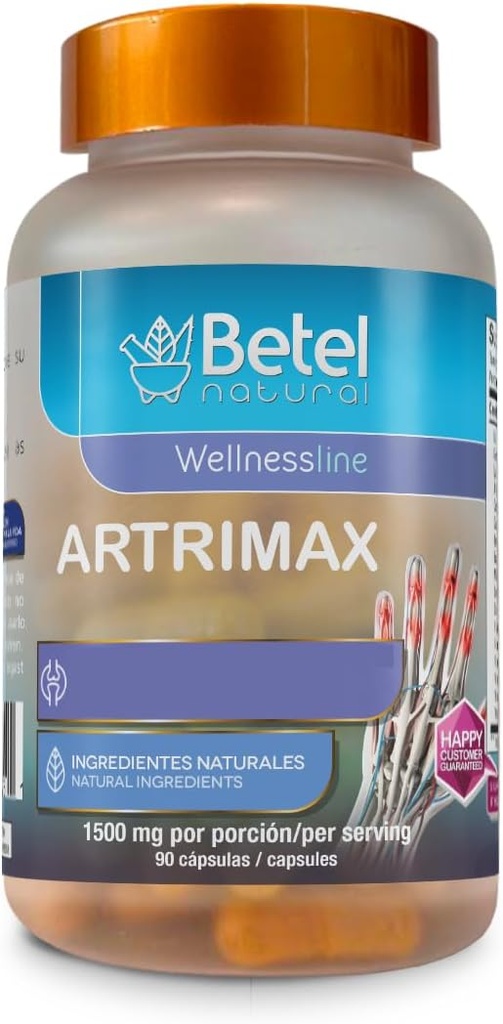 Betel Natural Artrimax Premium Arnica, Curcuma, glukozamin za zdrave sklepe - 90 kapsul