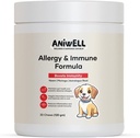 Alergije in imunske podpore žveči za pse – napaja Astragalus Root & Laneno seme C3 – Spodbuja sezonsko alergijo Relief, Gut & Prebavni zdravje – Soft Chews