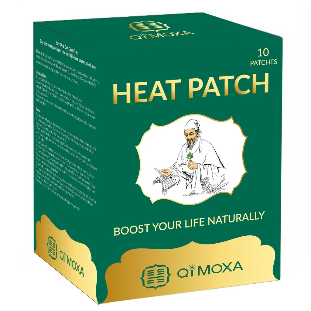 Naravna toplotna krpica-neck, ramena, nazaj, komolec, skupni, mišice, Cramps-Moxibustion Vitalna energija ogrevanje Pads Penetrate globoko-hitra igra paketi-Dolga trajen obliži-10PCS