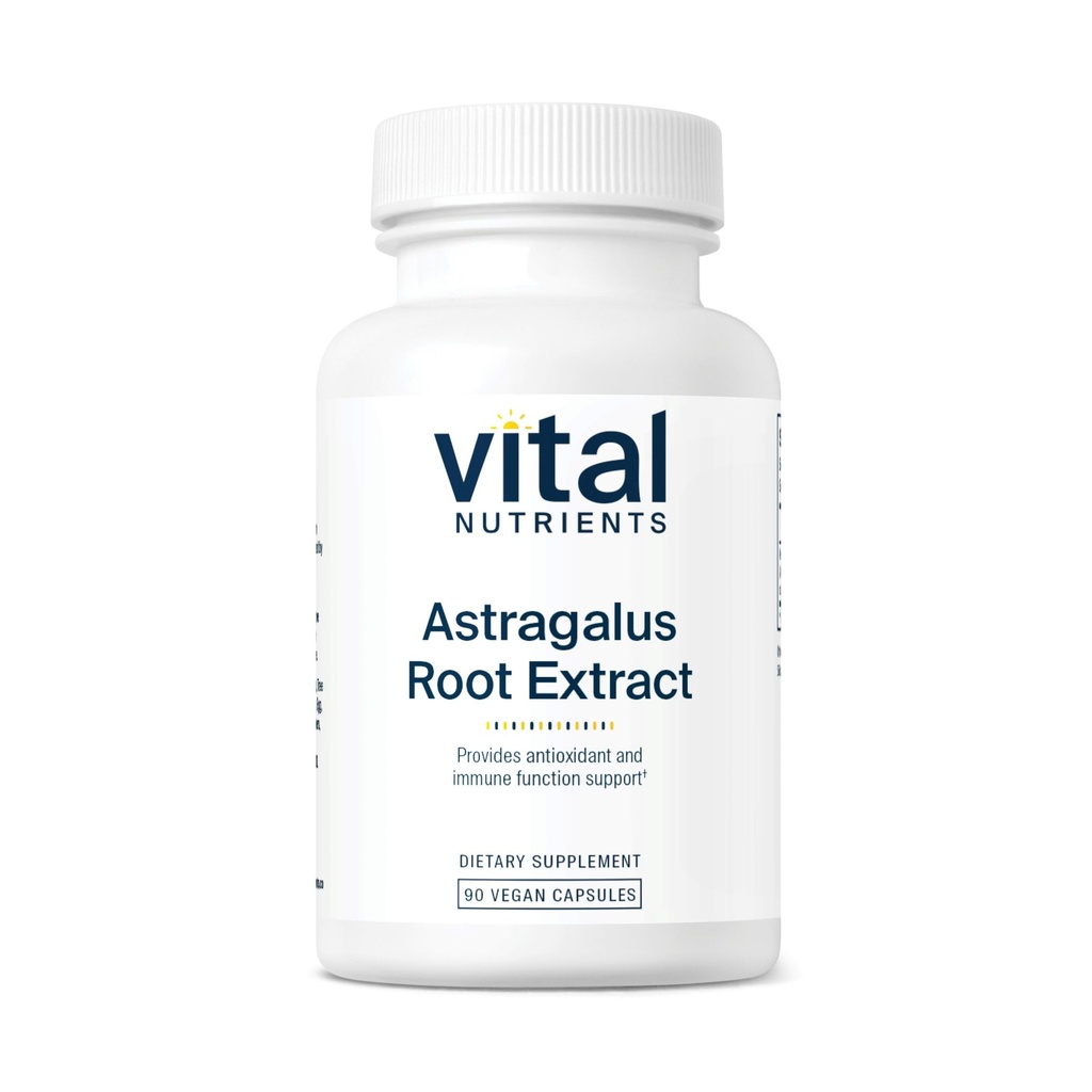 Vital Nutrients - Astragalus Root Extract - Veganska formula - zeliščna podpora za imunski sistem - 90 vegetarijanskih kapsul na steklenico - 300 mg