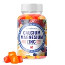 Kalcij Magnezij Cinkov dodatek Gumiji - z vitaminom D3 K2 Magnezijev Glicinat - Orange Berry arome Vegan brez sladkorja Gluten brezplačno Žvečilni za moške otroke