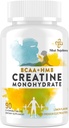 8-v-1 kreatin monohidrat z BCAA & HMB, 5000 mg za moške in ženske, kreatin žveči za mišice, okrevanje, vzdržljivost in moč, visoka absorpcija, limonina aroma, sladkor brez, 90 tablet