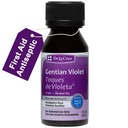 De La Cruz Gentian Violet - Violeta de Genciana 1% Antiseptik prve pomoči za kose, praska in opekline, 1 FL OZ