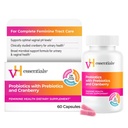 vH esencialne probiotike za ženske s prebiotiki, brusnice in vitamin C - 60 kapsule (30 dnevna zaloga) - ženski probiotiki podpora Gut Balance, Feminine Health & urinary Tract zdravje za ženske