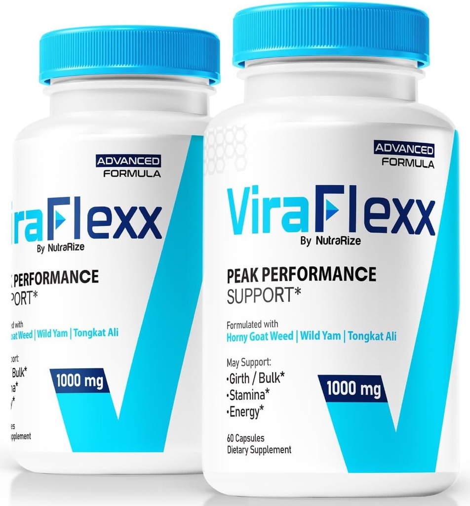(2 paketa) ViraFlexx za moške, Pro kapsule, podpora za moške zmogljivosti 500mg, vse naravne prehrane dodatek za podporo splošno zdravje, pregledi (120 kapsul)