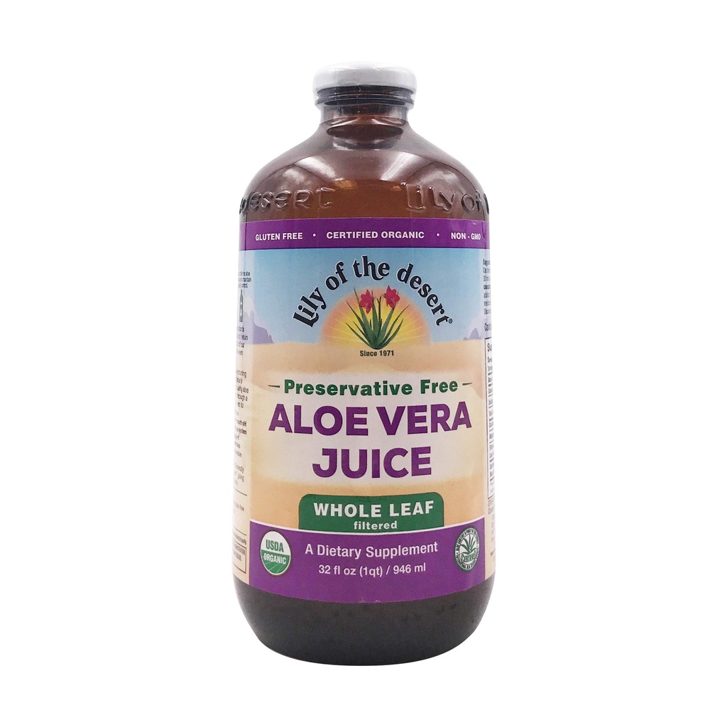 LJUBEZEN DESERT Organic Aloe Vera cel list Ohranjanje brezplačno, 32 FZ
