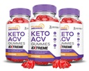 (3 paket) Turbo Ripped Keto ACV Gummies Extreme 2000MG Turbo Ripped Keto Gummies Apple Cider Vinegar Oblikovan z Granatni sok sladkorne pese v prahu B12 Vegan Non GSO 180 Gummys