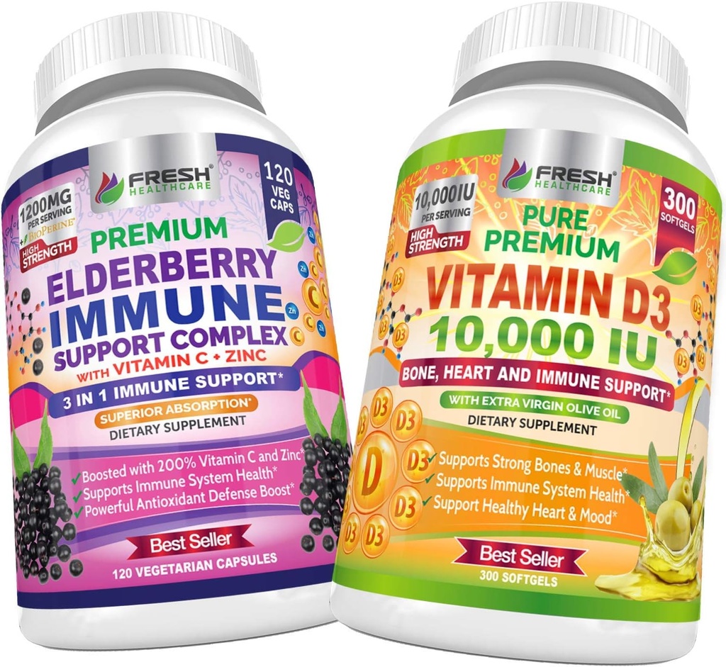 SVEŽA ZDRAVSTVENA KARARA Imunska podpora bezgavk in vitamin D3 10.000 i.e. -