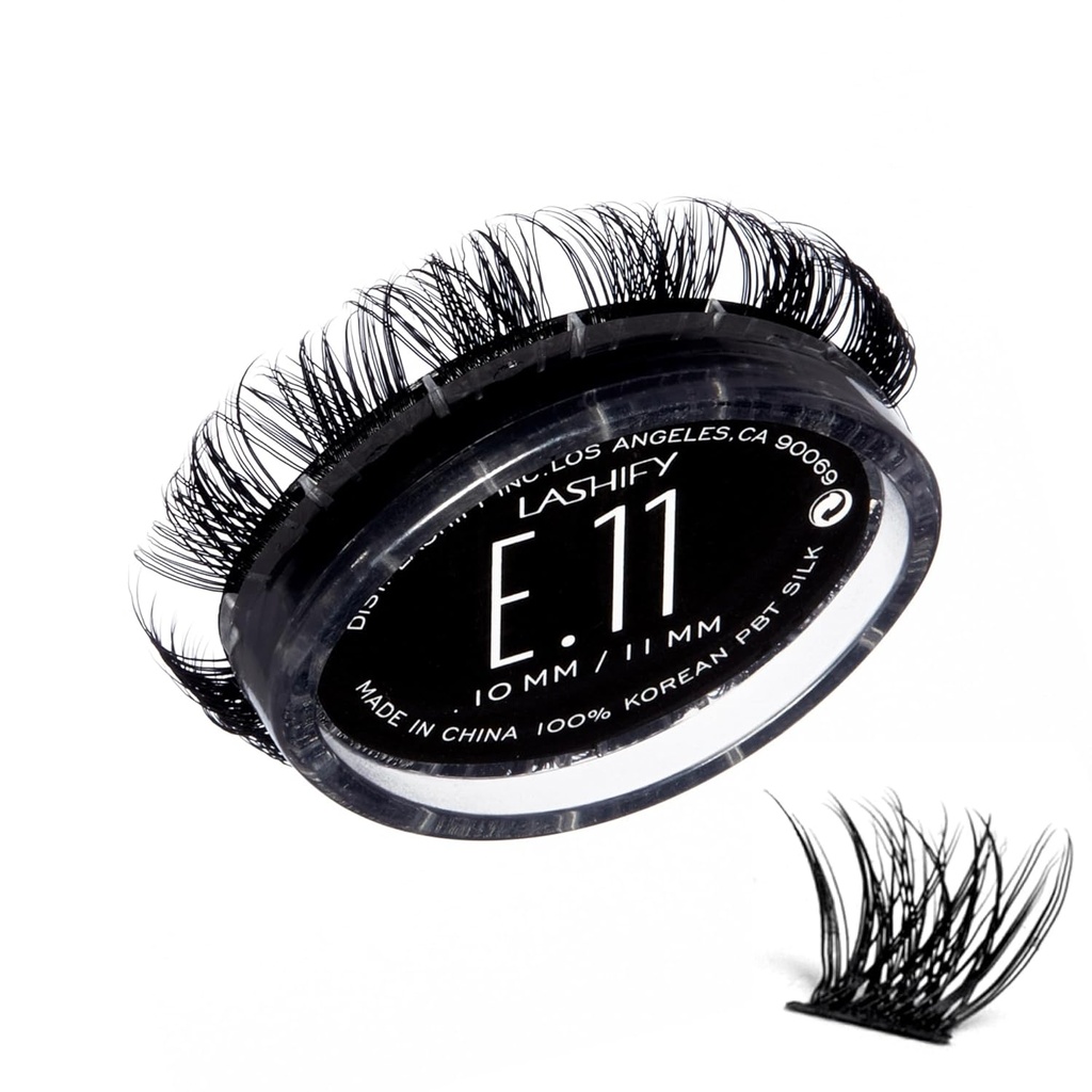 Lashify Extreme 11mm Gossamer DIY trepalnice razširitve ponovno polnjenje, črna, enostavno lažne lasišča dodati izjemno količino