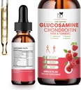 Glukozamin Chondroitin MSM tekoče kapljice-w/ kurkuma Boswellia Quercetin Bromelain-Vegan, antioksidant podpora za nazaj,Knee,Roke-Skupna podpora Dopolnilo podpira zdrave sklepe, mobilnost in kartilaža