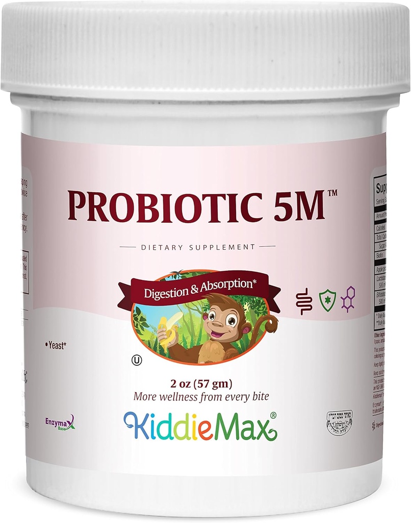 Maxi Health KiddieMax probiotik 5M - Acidophilus - zdravo Prebavne Flora - 2 Ounce prašek - Košir