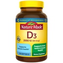 Vitamin D3 2000 i.e. (50 mcg), dodatek vitamina D za kosti, zobe, mišice in imuno-zdravje, 250 kapsul, 250 dnevno oskrbo