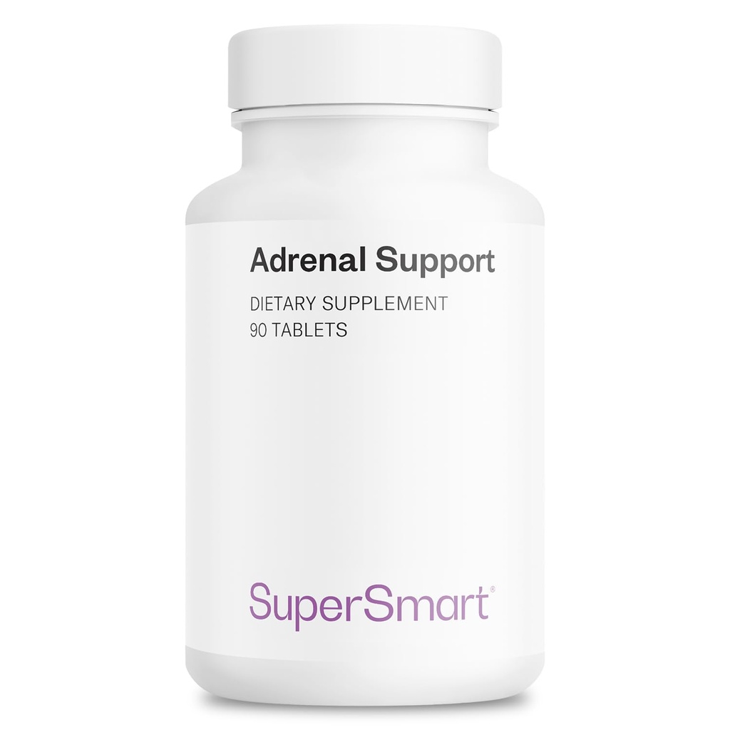 Superpametna - Adrenalna podpora (Napredna Formula) - z Rhodiola Rosea, Sveti Basil Tulsi, Magnezij - Adaptogena zelišča dodatek 