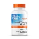 Zdravniki Najboljši naravni vitamin K2 MK-7, Podpira tkiva in zdravje kosti, Ne-GMO, Gluten Free, Soy Free, Vegan 60 Veggie Caps
