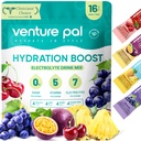 Venture Pal brez sladkorja Elektrolitski paketi v prahu - Tekoči dnevni IV pijača Mešanica za hitro hidracijo in zabavo regeneracijo 