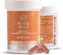 Flora Vita C Probiotik & antioksidant, Liposomska Pureway C, Imunska podpora, Kolagen Booster Plus Digestive & Gut Podpora za ženske in moške - Lactobacillus in 12 Registrirani probiotiki - 30 Day Supply