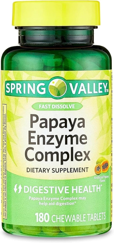 Papaya Enzyme kompleks žvečljive tablete prehransko dopolnilo, 180 števec