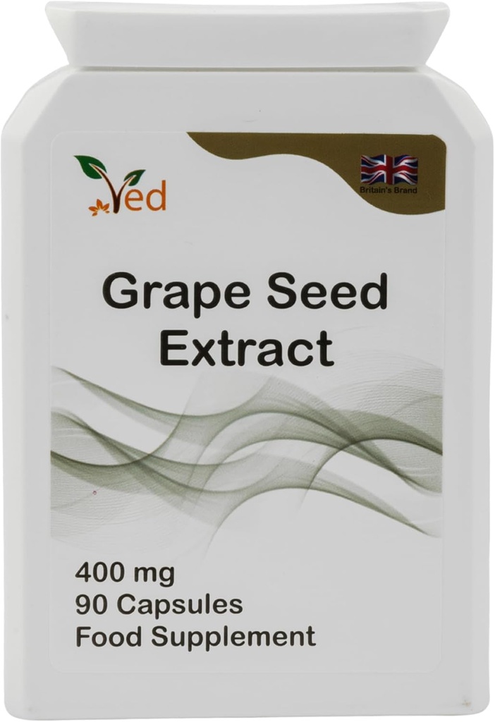 Ved Izvleček iz grozdnih semen OPC, najmanj 95% oligomernih proantocianidinov, 400 mg 90 veganska kapsula (3 meseci oskrbe)