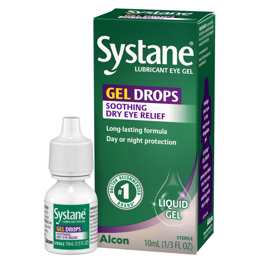 Systane Lubricant Eye Gel kapljice, 10-ml (Packaging May Vary)