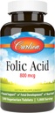 Carlson - Folna kislina, 800 μg, zagotavlja pomembno prednatalno podporo, 1000 tablet