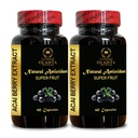 ACAI Berry Extract - acai Berry dodatek plodnost, Açaí Berry (Euterpe oleracea) tablete, antioksidant-Rich organska, tablete Fiber - 2 steklenice 120 kapsule