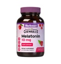 BlueBonnet Nutrition EarthSweet Melatonin 10 mg Hitro ukrepanje hitro raztapljanje nočnega časa Sprostitev in mirno spanje podpora - Pomoč za spanje - Gluten-free, Vegan - Malina aroma - 60 Žvečljive tablete