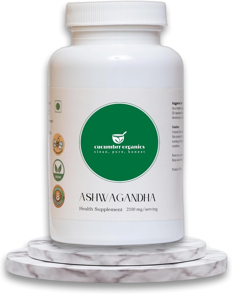 Ashwagandha Root Extract dodatek - 100 kapsul, 600 mg na serviranje, organsko, vegansko, ne-GMO, Gluten-free, Stress Relief & Imunska podpora