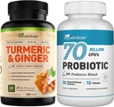 Baza narave Kurkuma in ingver 240 ct + probiotiki 70 milijard CFU 30 c