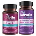 Izdelki za čistočo Bundle - MyBiotin ProClinical + MyKeratin Napredno zdravljenje las MyBiotin ProClinical (Biotin, MB40X Matrix, Astaksantin) - MyKeratin (Naslednja generacija keratin las, kože in nohti)